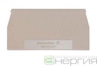 WEIDMULLER Пластина концевая WAP WTL6/1 (арт. 1068300000) в Уфе фото